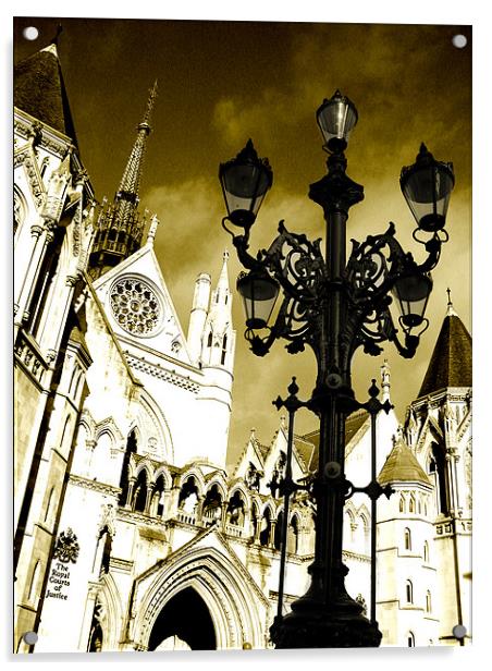 The Royal Courts of Justice Acrylic by Jonathan Pankhurst