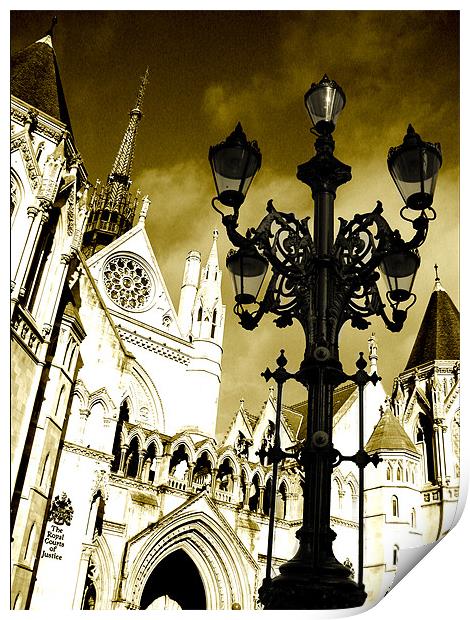The Royal Courts of Justice Print by Jonathan Pankhurst