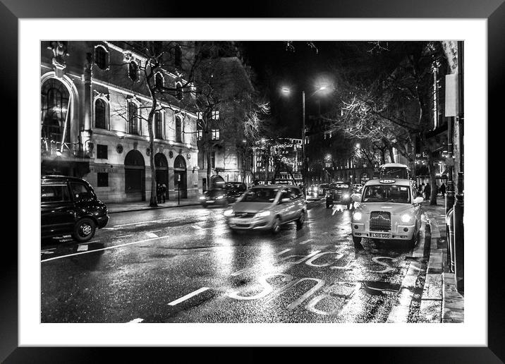 London at night Framed Mounted Print by Naylor's Photography
