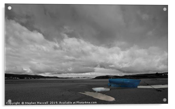 Dunfanaghy Bay Acrylic by Stephen Maxwell