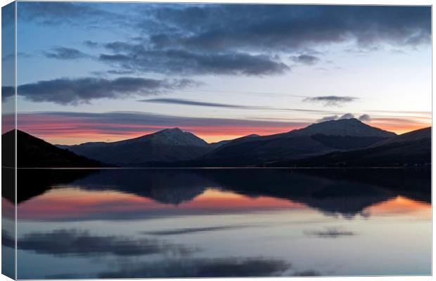 Sunrise on Loch Fyne Canvas Print by Rich Fotografi 