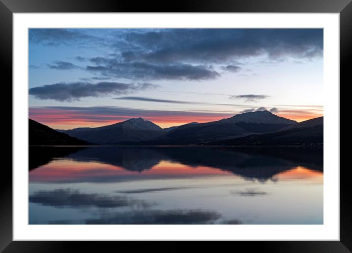 Sunrise on Loch Fyne Framed Mounted Print by Rich Fotografi 