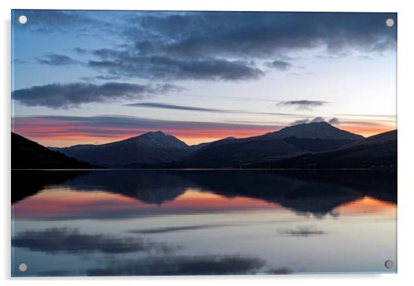 Sunrise on Loch Fyne Acrylic by Rich Fotografi 