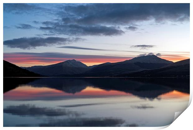 Sunrise on Loch Fyne Print by Rich Fotografi 