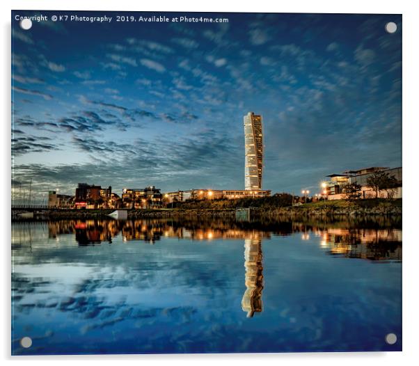 The Turning Torso - Swedens' Tallest Skyscraper Acrylic by K7 Photography