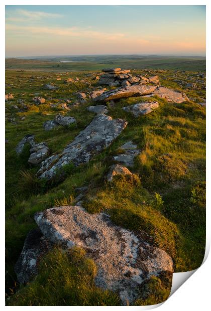 Kilmar Tor. Print by CHRIS BARNARD