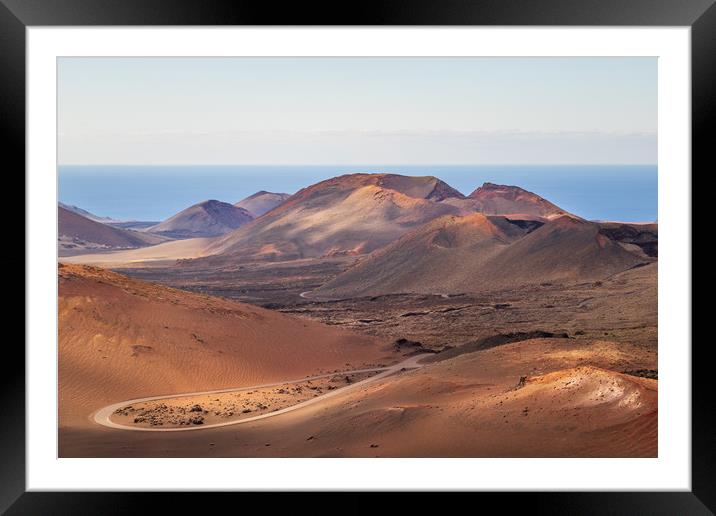 Timanfaya National Park, Lanzarote      Framed Mounted Print by chris smith