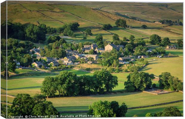 Appletreewick Wharfedale North Yorkshire Canvas Print by Chris Warren