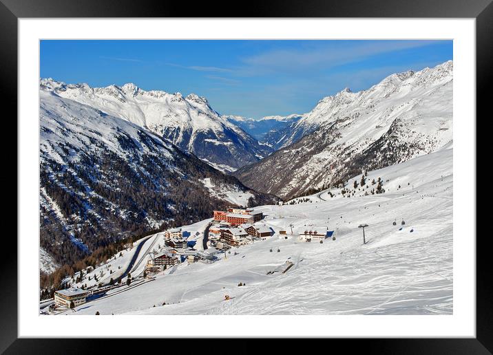 Hochgurgl Otztal Tyrol Austrian Alps Austria Framed Mounted Print by Andy Evans Photos