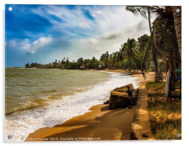 Sri Lanka's Paradise: Cinnamon Bey Beyruwala Acrylic by Gilbert Hurree