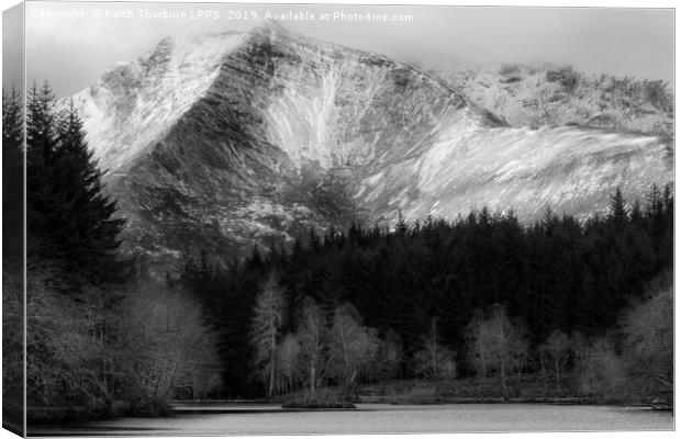 Loch View of Sgorr Dhearg Canvas Print by Keith Thorburn EFIAP/b