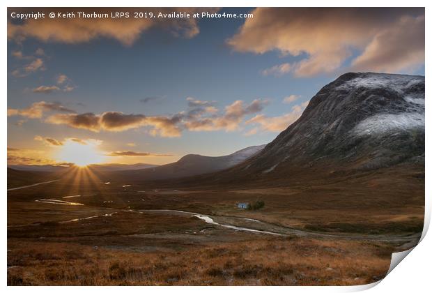 Sunrise at the Buachaille Print by Keith Thorburn EFIAP/b