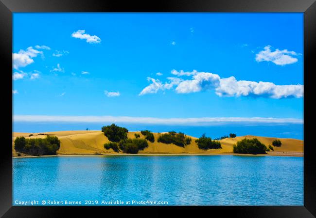 The Dunes at Maspalomas Framed Print by Lrd Robert Barnes