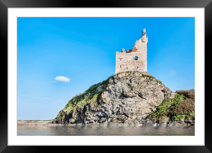 Greenan Castle  Framed Mounted Print by Valerie Paterson