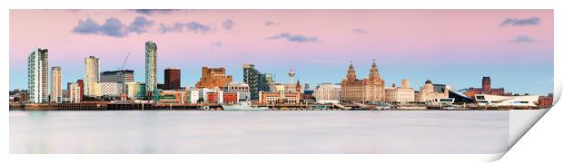 Liverpool Skyline Print by Daniel kenealy