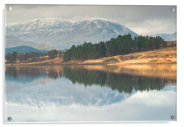Loch Tulla Acrylic by Daniel kenealy