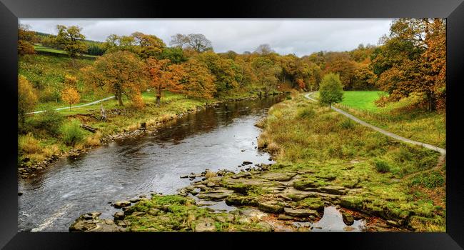 The River Wharfe Yorkshire Framed Print by Diana Mower