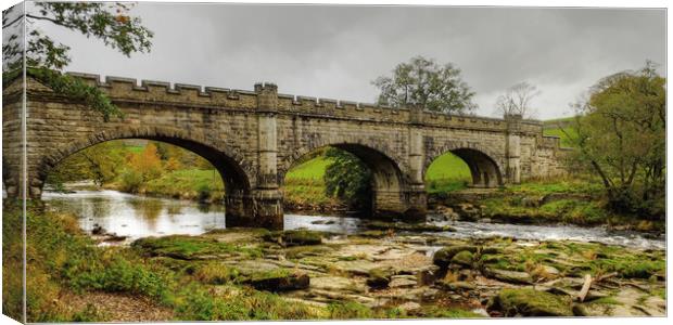 The Nidd Aquaduct Yorkshire Canvas Print by Diana Mower
