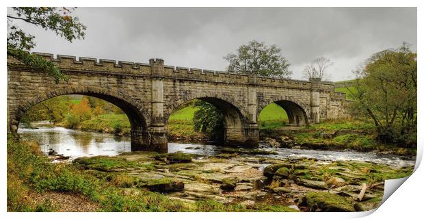 The Nidd Aquaduct Yorkshire Print by Diana Mower