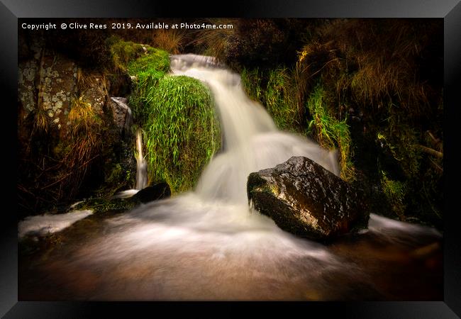 Stream Framed Print by Clive Rees