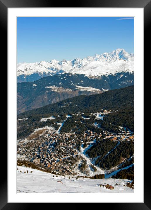 Majestic Mont Blanc and Meribel Framed Mounted Print by Andy Evans Photos