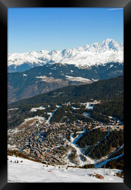 Majestic Mont Blanc and Meribel Framed Print by Andy Evans Photos