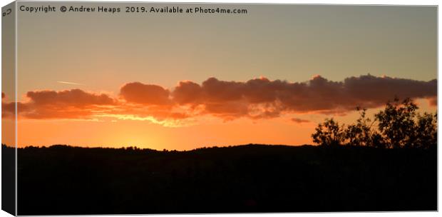 Glorious Biddulph Sunset Canvas Print by Andrew Heaps