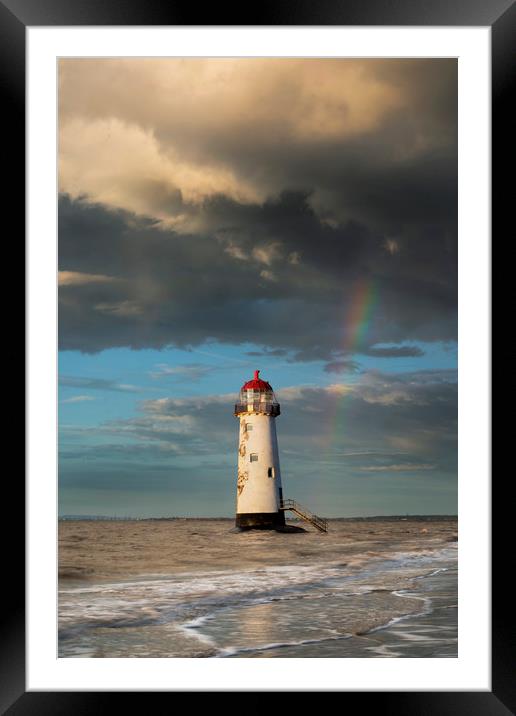 Talacre Lighthouse Framed Mounted Print by Daniel kenealy