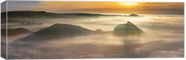 Parkhouse Hill golden sunrise Canvas Print by John Finney