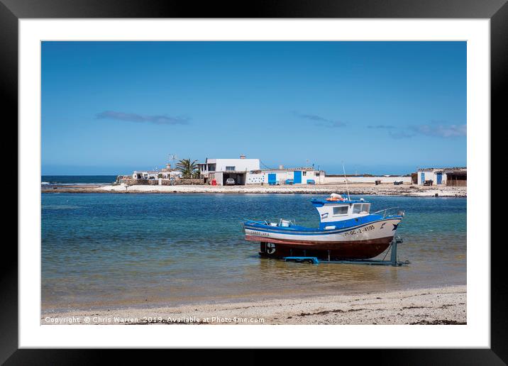 Majanicho Fuerteventura Framed Mounted Print by Chris Warren