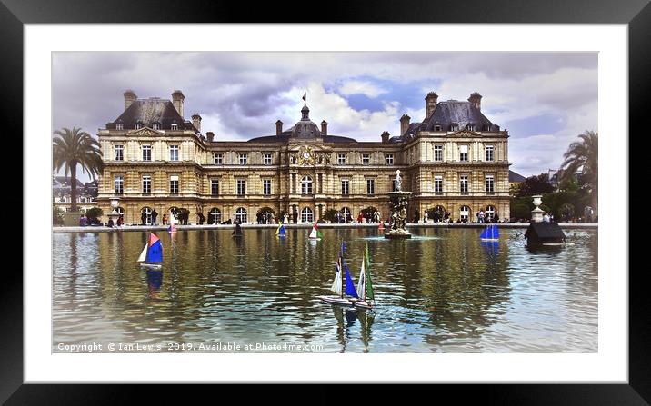 Palais du Luxembourg, Paris Framed Mounted Print by Ian Lewis