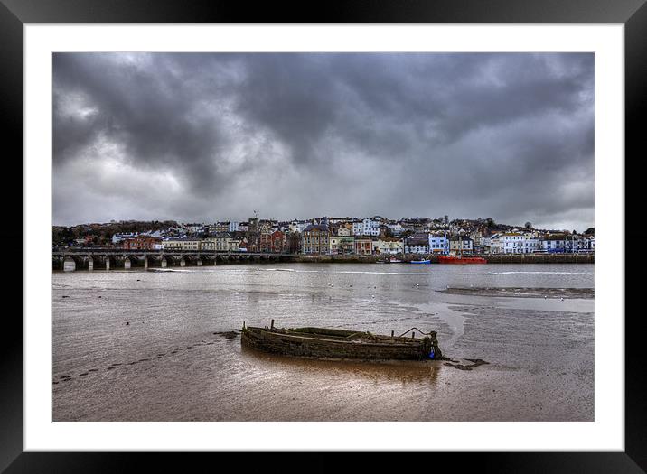 Winters Day At Bideford Framed Mounted Print by Mike Gorton