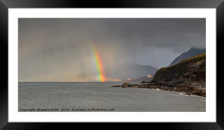 Elgol  Framed Mounted Print by paula smith