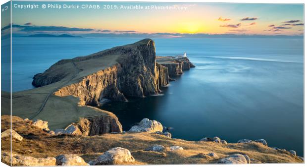 Neist Point Lighthouse Isle Of Skye Canvas Print by Phil Durkin DPAGB BPE4