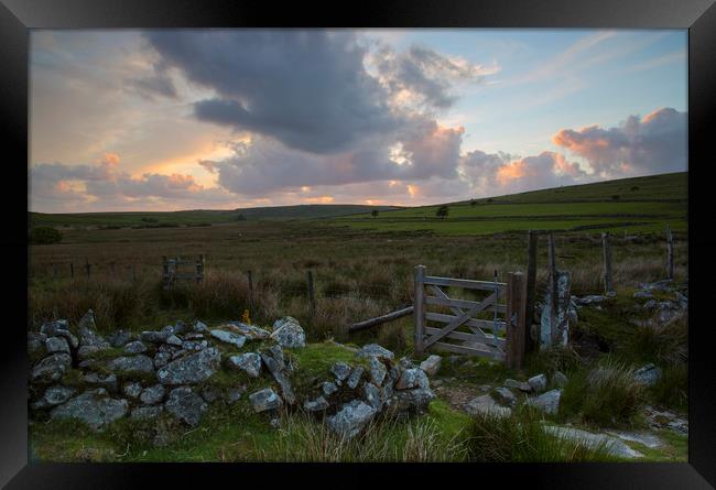 Stowes Hill Sunset Framed Print by CHRIS BARNARD