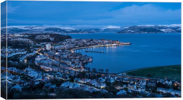Looking out from Lyle Hill, Greenock Canvas Print by George Robertson