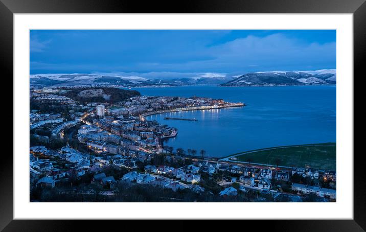 Looking out from Lyle Hill, Greenock Framed Mounted Print by George Robertson