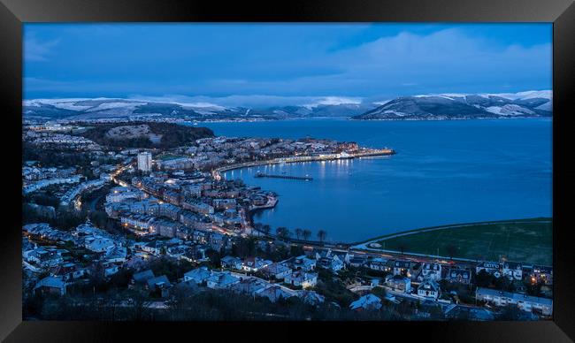 Looking out from Lyle Hill, Greenock Framed Print by George Robertson