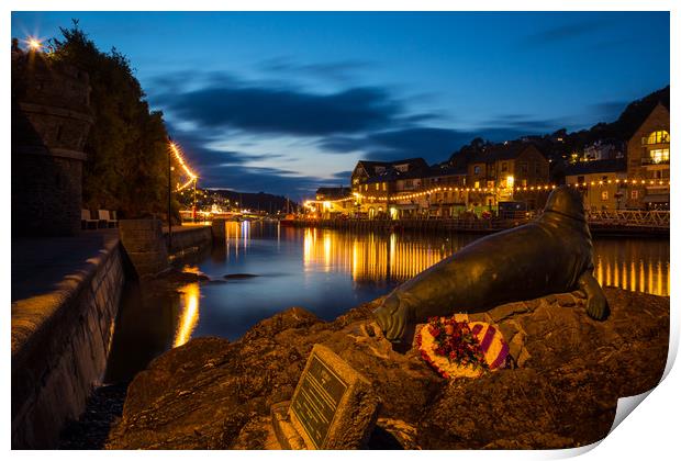 Harbour Lights Print by CHRIS BARNARD