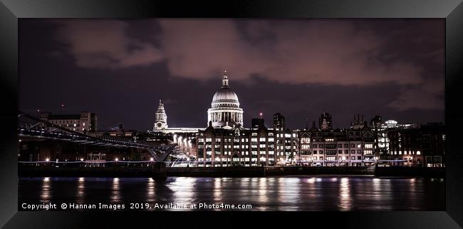 St Paul's by light Framed Print by Hannan Images
