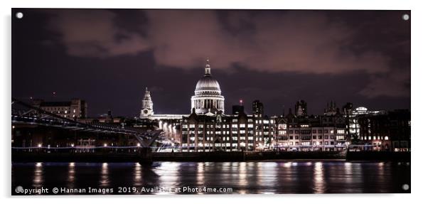 St Paul's by light Acrylic by Hannan Images