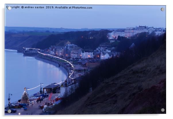 FILEY CHRISTMAS Acrylic by andrew saxton