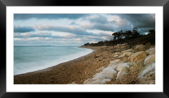 Ringstead Beach in Dorset Framed Mounted Print by Paul Brewer