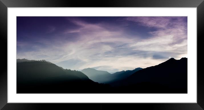 Tamina Valley Framed Mounted Print by DiFigiano Photography