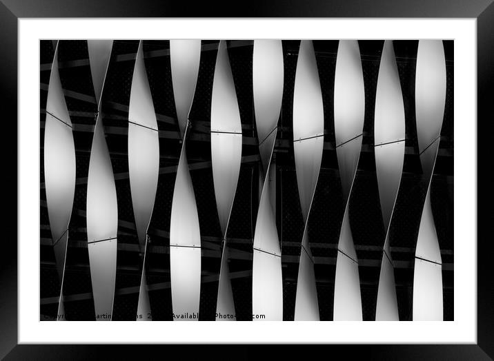 Abstract of Victoria Gate Shopping Centre Car Park Framed Mounted Print by Martin Williams