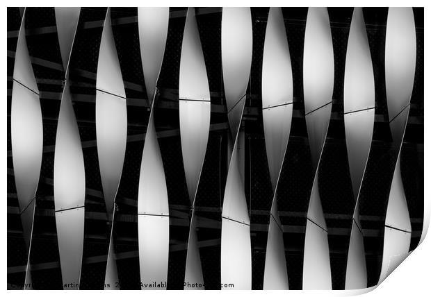 Abstract of Victoria Gate Shopping Centre Car Park Print by Martin Williams