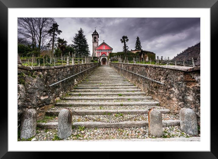 San Maurizio Di Maggia Framed Mounted Print by DiFigiano Photography