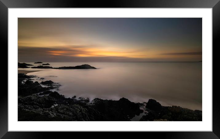 New Year's Day Sunset on Llanddwyn Island Framed Mounted Print by Palombella Hart