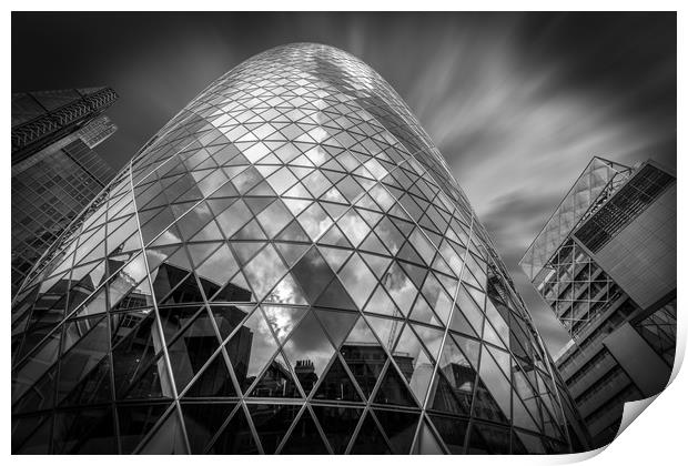 Gherkin Print by Perry Johnson