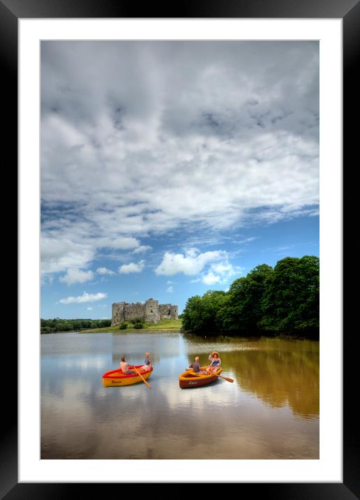 Little People At Carew Castle 1 Framed Mounted Print by Steve Purnell